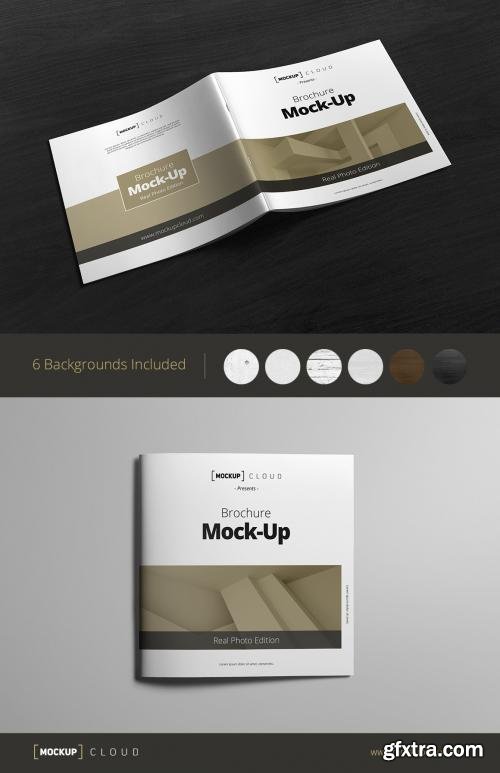 CreativeMarket Square Brochure Mock-Up 178056