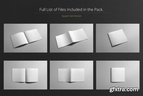 CreativeMarket Square Brochure Mock-Up 178056