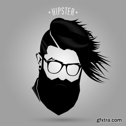 Hipster men fashion 16X EPS