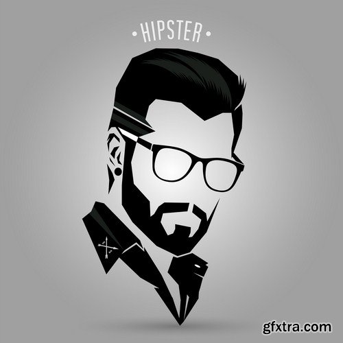 Hipster men fashion 16X EPS