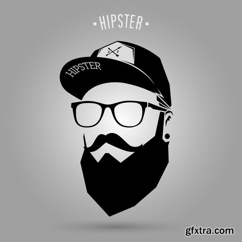 Hipster men fashion 16X EPS