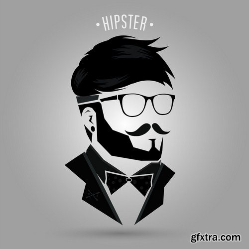 Hipster men fashion 16X EPS