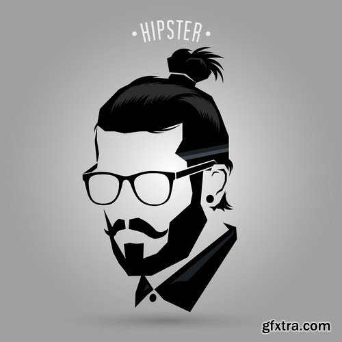 Hipster men fashion 16X EPS