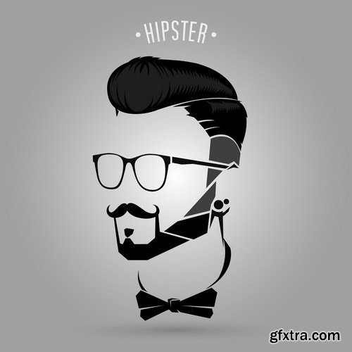 Hipster men fashion 16X EPS