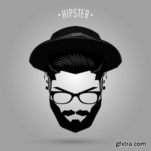 Hipster men fashion 16X EPS