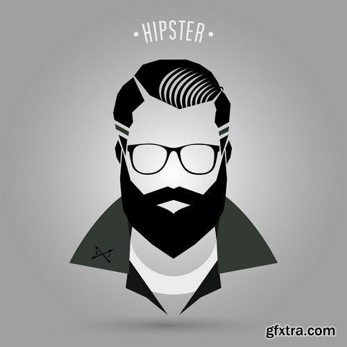 Hipster men fashion 16X EPS