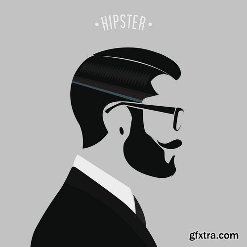 Hipster men fashion 16X EPS