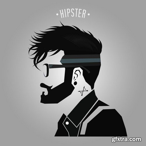 Hipster men fashion 16X EPS