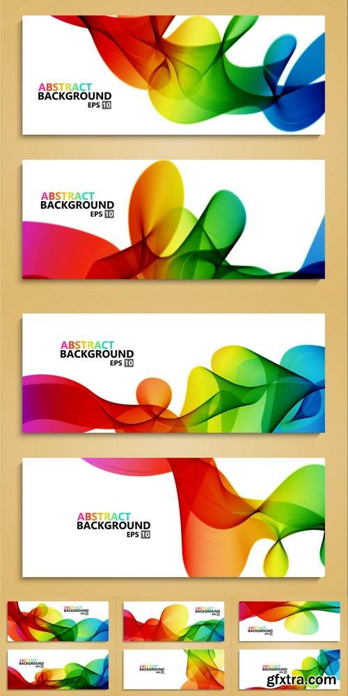 Vector Modern Colorful Abstract Backgrounds. Brochure Template