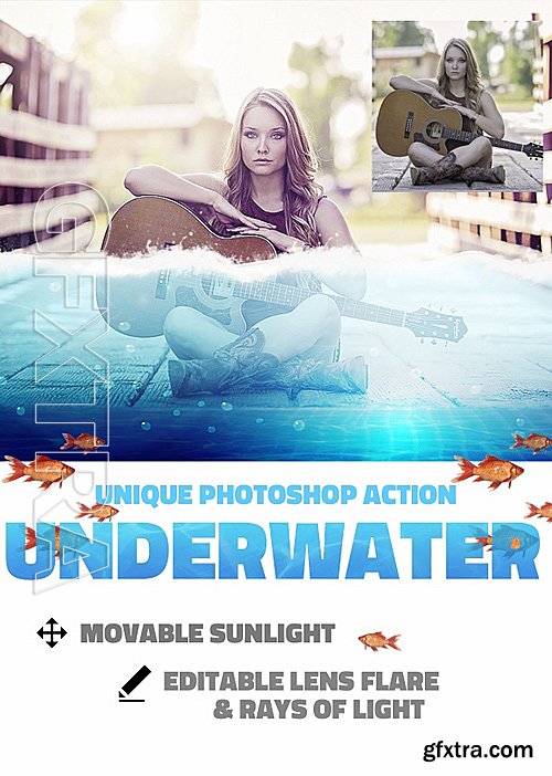 GraphicRiver - Underwater Photoshop Action 15142690