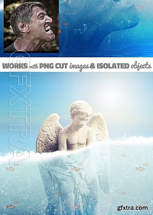 GraphicRiver - Underwater Photoshop Action 15142690