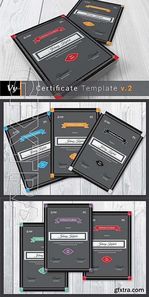 CM - Portrait Certificate Template 109807