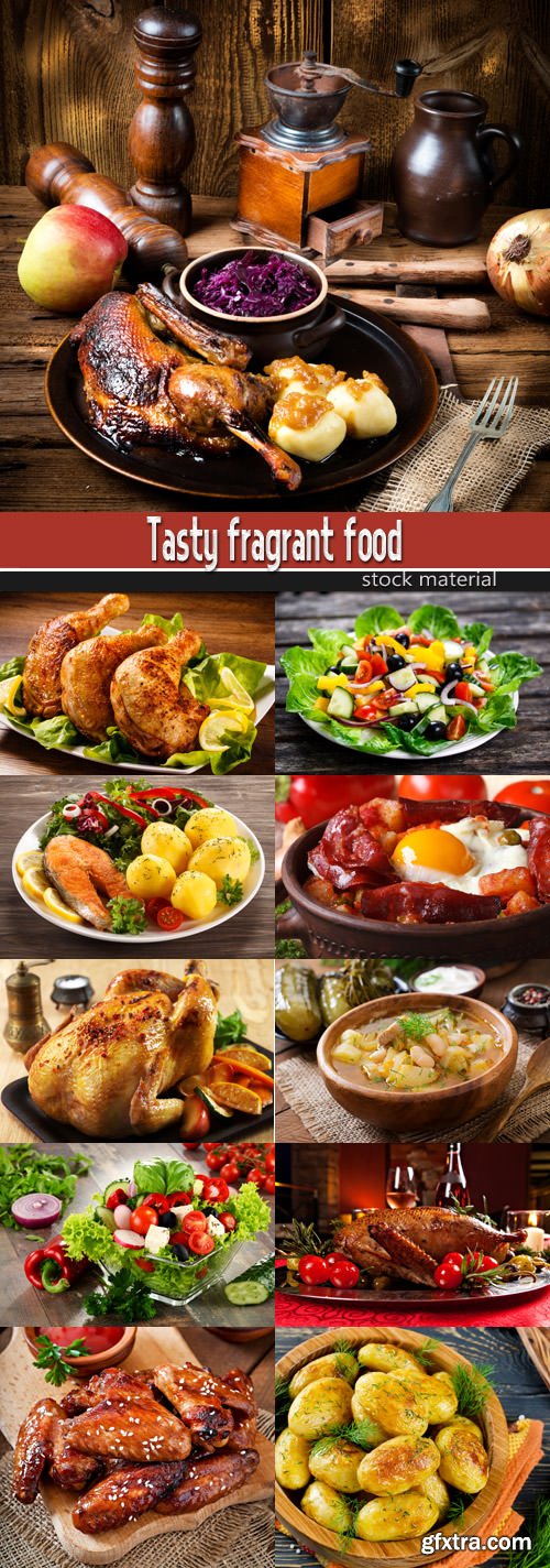 Tasty fragrant food