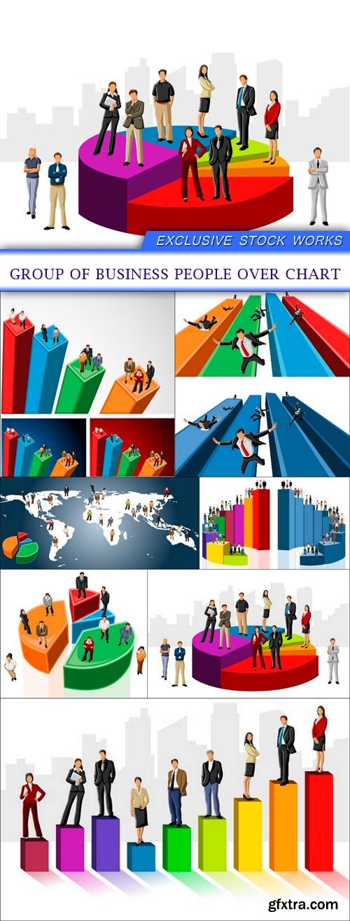 group of business people over chart 7X EPS