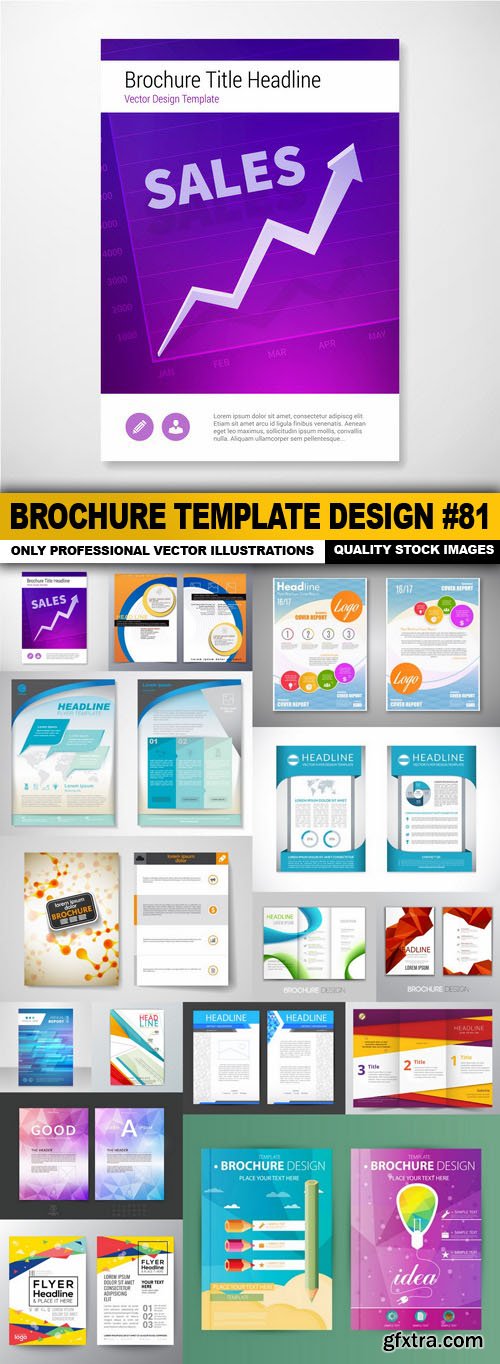 Brochure Template Design #81 - 15 Vector