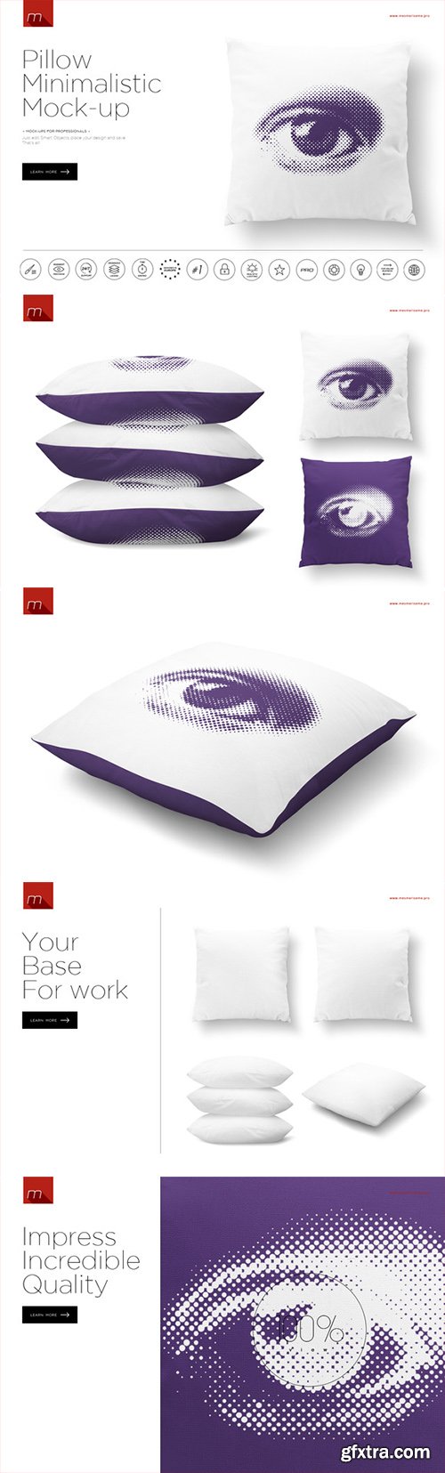 Pillow Minimalistic Mock-up - CM 446104