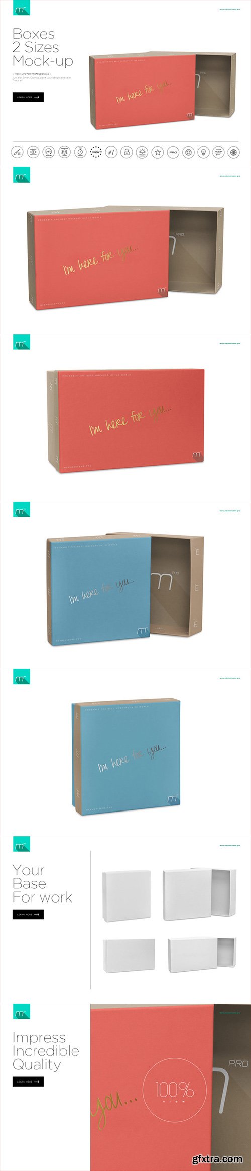 Boxes 2 Sizes Mock-up - CM 498323