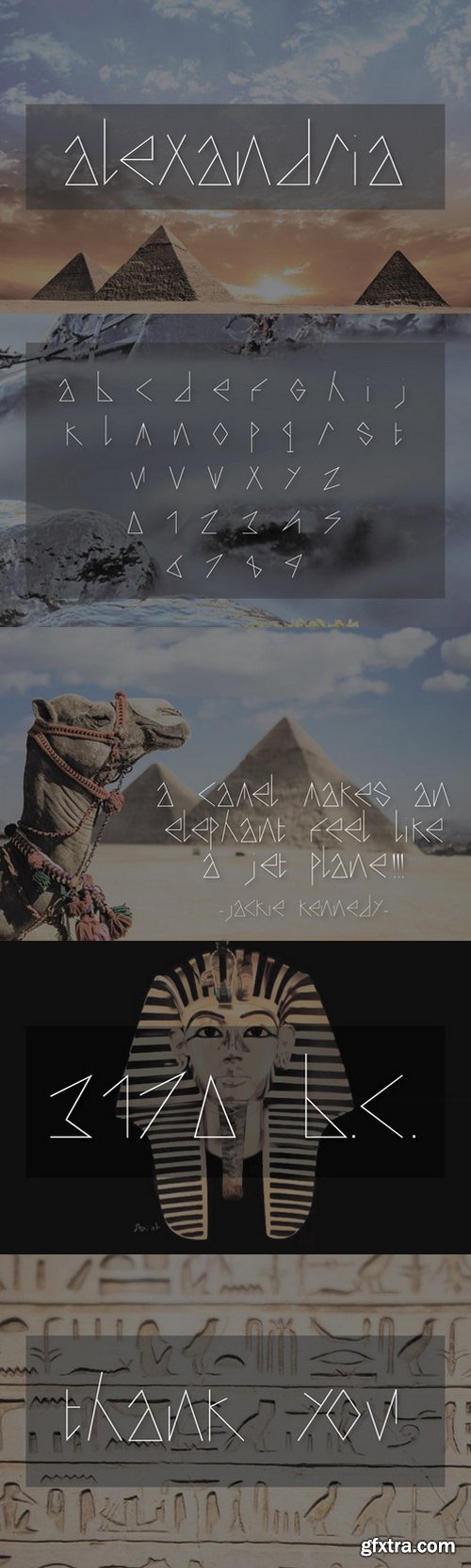 CM - Alexandria Typeface 580399