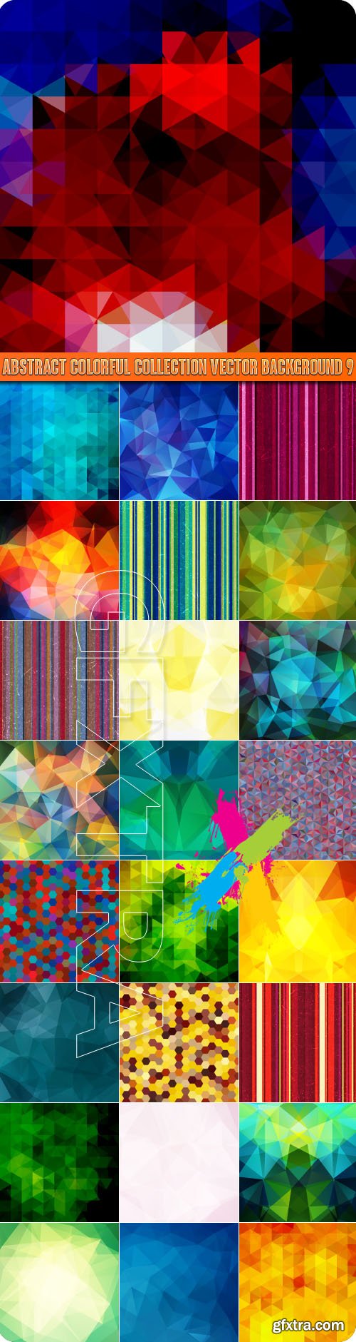 Abstract colorful collection vector background 9