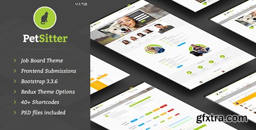 ThemeForest - PetSitter v1.7.0 - Job Board Responsive WordPress Theme - 9206865