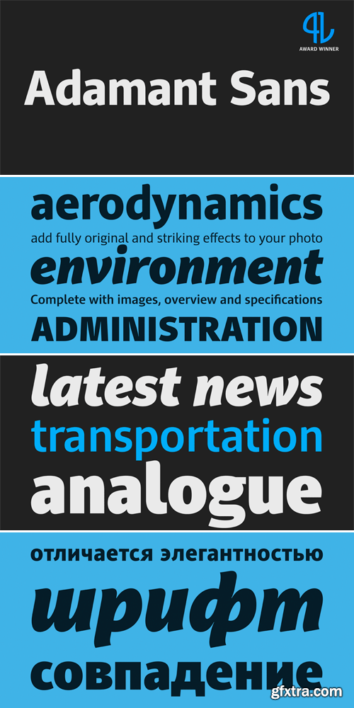 PF Adamant Sans Pro Font Family