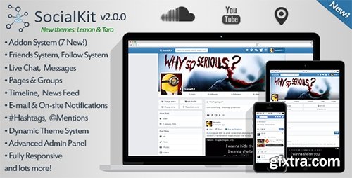 CodeCanyon - SocialKit v2.0.0 - Social Networking Platform - 8493571