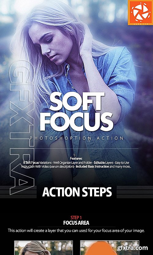 GraphicRiver - Soft Focus Photoshop Action 15133200