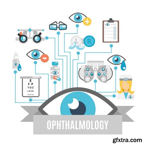 Oculist medical ophthalmologist doctor 10X EPS