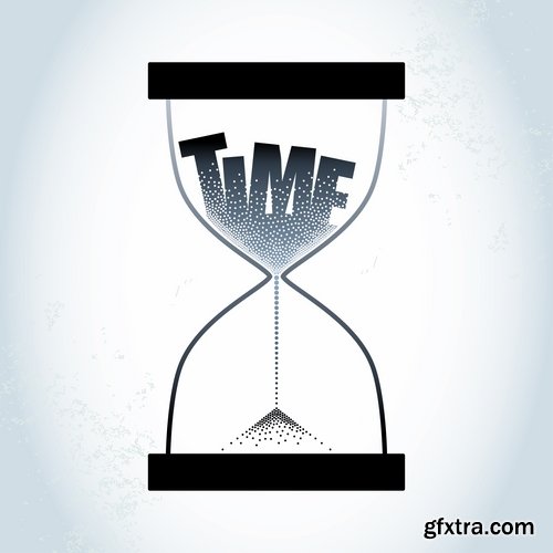 Collection of hourglass vector image 25 EPS