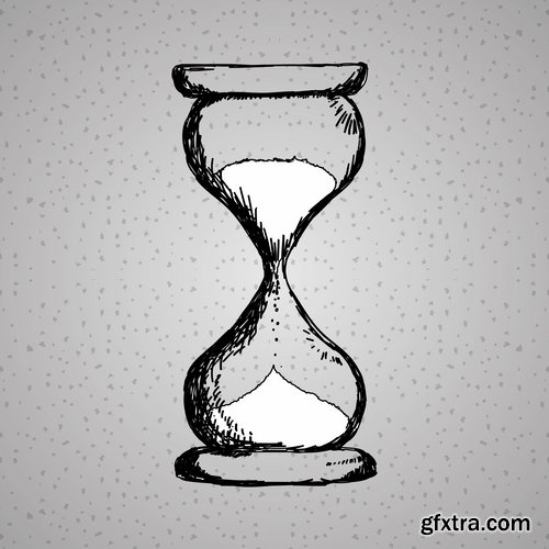 Collection of hourglass vector image 25 EPS