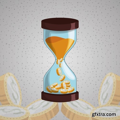 Collection of hourglass vector image 25 EPS