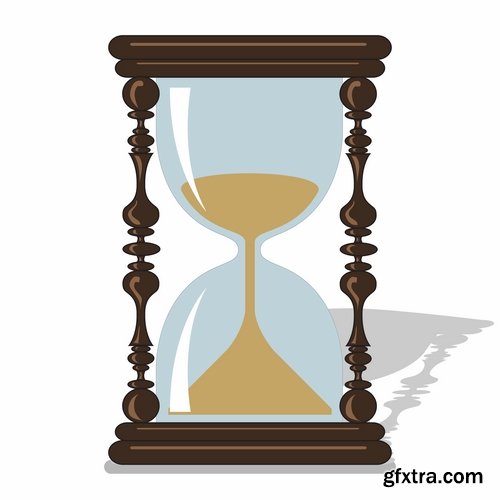 Collection of hourglass vector image 25 EPS