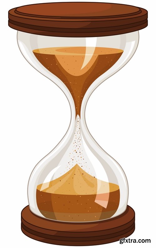 Collection of hourglass vector image 25 EPS