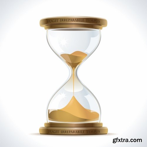 Collection of hourglass vector image 25 EPS