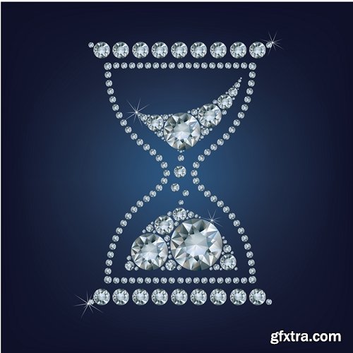 Collection of hourglass vector image 25 EPS