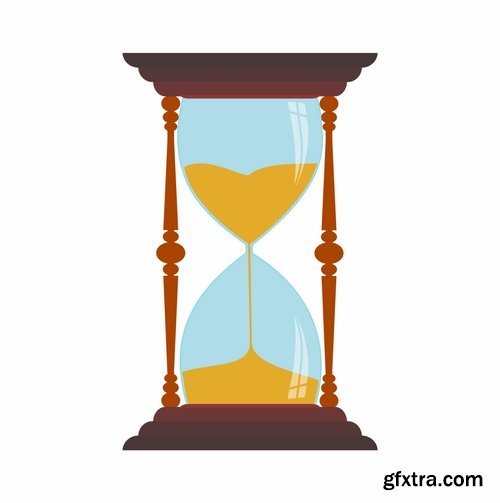 Collection of hourglass vector image 25 EPS