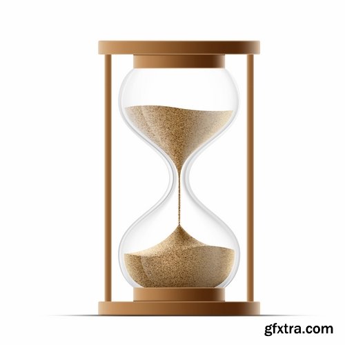 Collection of hourglass vector image 25 EPS