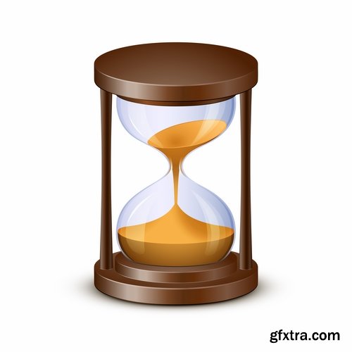 Collection of hourglass vector image 25 EPS