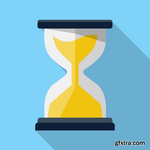 Collection of hourglass vector image 25 EPS