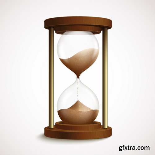 Collection of hourglass vector image 25 EPS