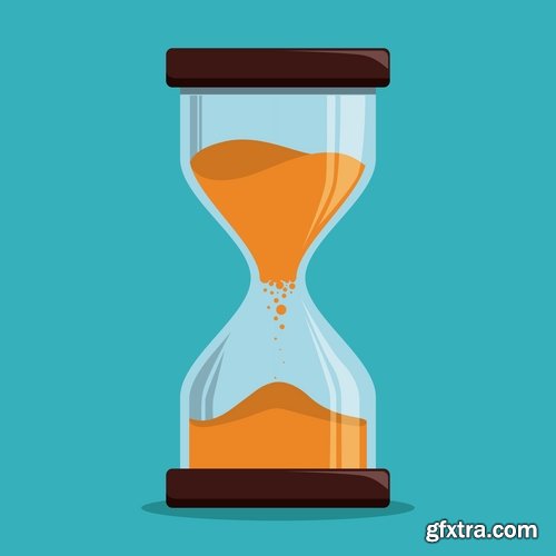 Collection of hourglass vector image 25 EPS