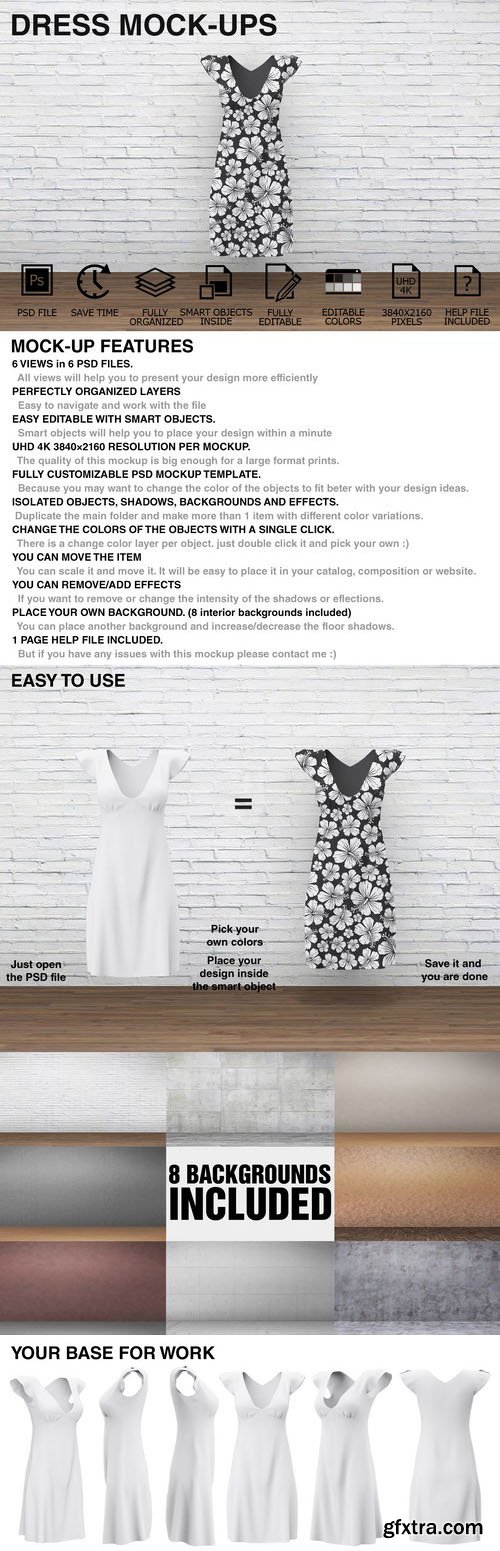 CM - Dress Mockups - Clothing Mockups v5