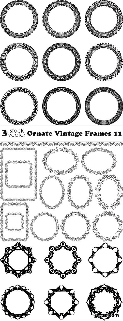 Vectors - Ornate Vintage Frames 11