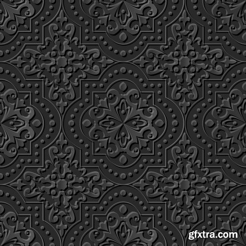 Seamless 3D elegant dark paper, seamless background