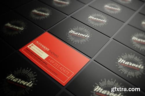 CreativeMarket Retro Business Card 576089