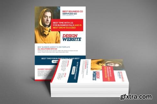 CreativeMarket Flat Website Design Flyer Template 576084