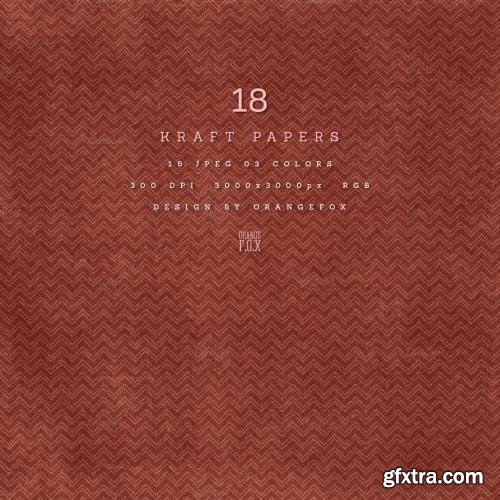 CreativeMarket 18 Red Kraft Papers 581169