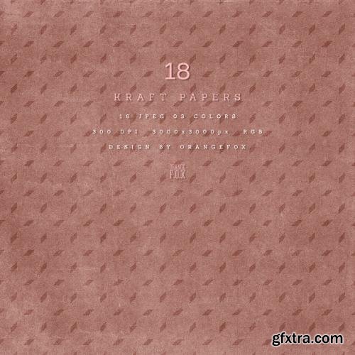 CreativeMarket 18 Red Kraft Papers 581169