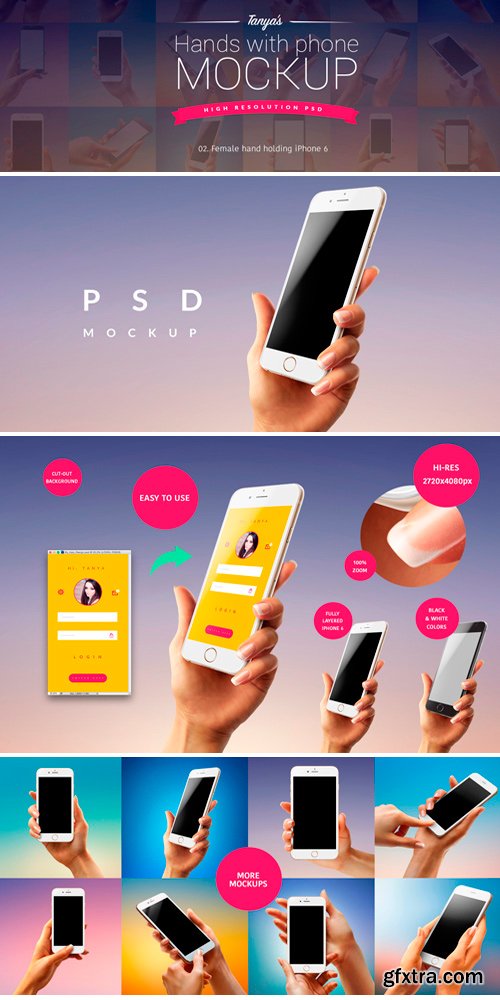 CM 316438 - Hand With iPhone Mockup PSD 02