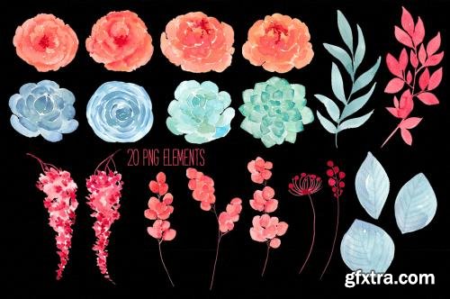 CreativeMarket Succulent mix RB-15 581259